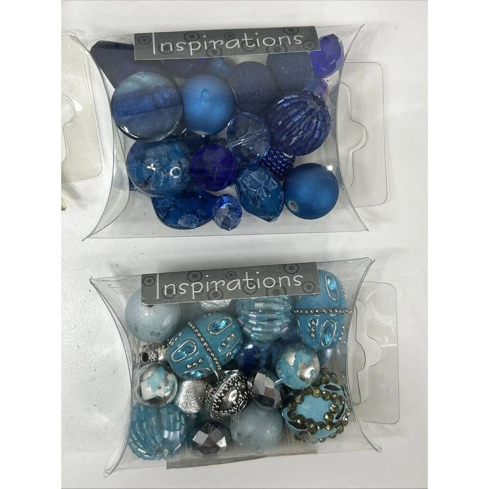 Lot Jesse James Inspiration Boho Focal Craft Beads Jewelry Making Orchid Blue